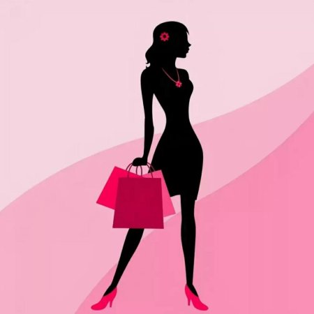 Силуэт модной женщины