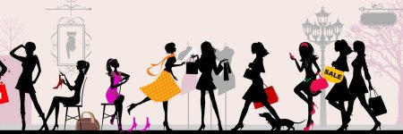 Девушка шоппинг