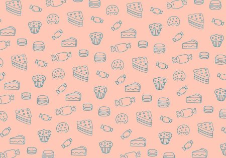 Фон паттерн сладости