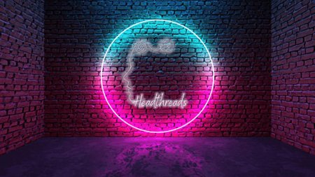 Кирпичная стена неон