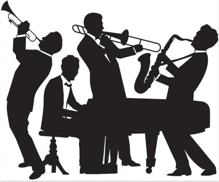 Силуэт музыканта