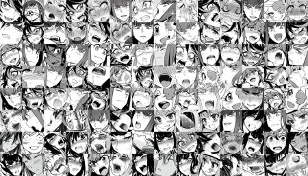 Ахегао плакат