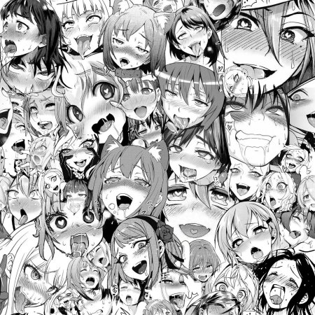 Аниме ахегао лица