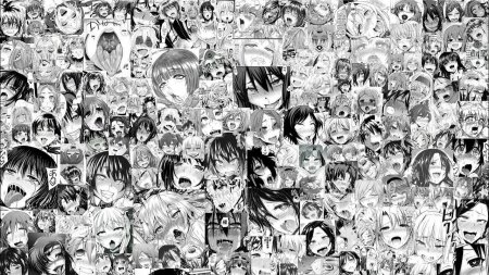 Аниме ахегао коллаж