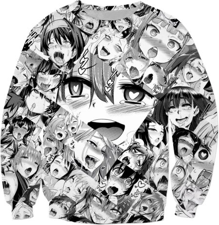 Ахегао Manga коллаж