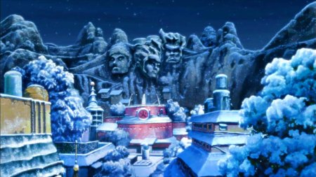 Наруто зима Коноха