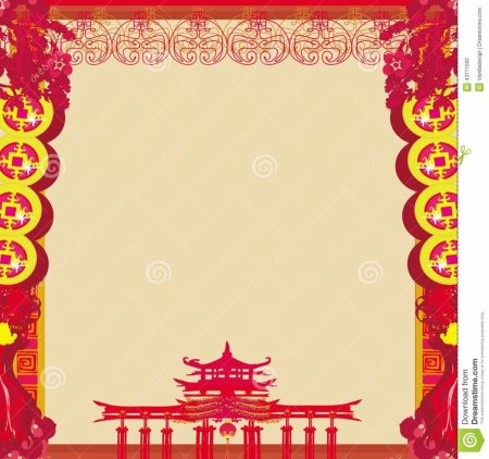 Красивая рамка в китайском стиле