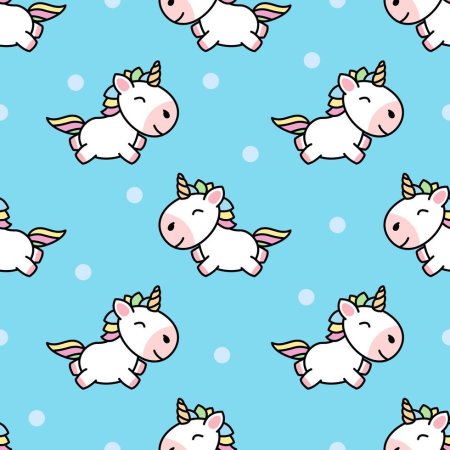 Фон с единорогами мультяшными