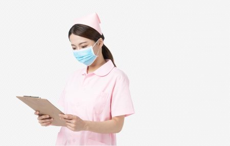 Медицинская сестра на прозрачном фоне