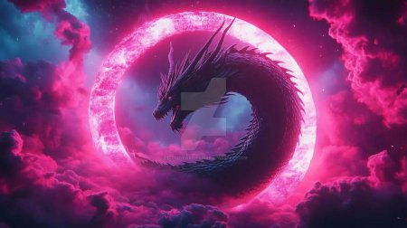 Неоновый дракон