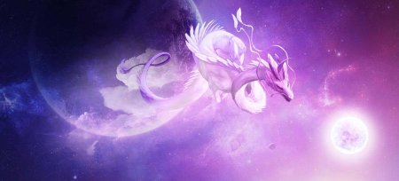 Фиолетовый дракон виверна