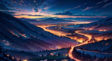 Аниме пейзаж