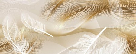 Бежевые перья