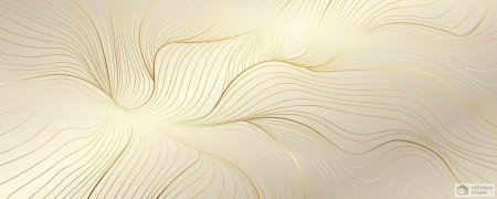Обои с золотистыми линиями
