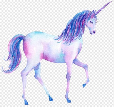 Единорог на прозрачном фоне