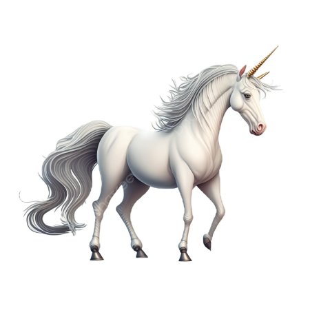 Единорог на прозрачном фоне