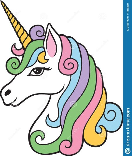 Голова единорога