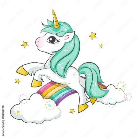 Рейнбоу Юникорн Волшебный Единорог