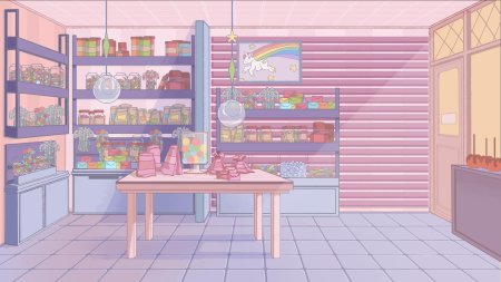 Магазин сладостей фон