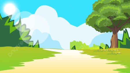 Фон леса мультяшный