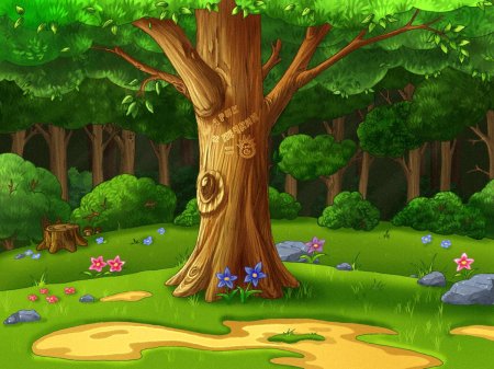 Сказочная полянка в лесу