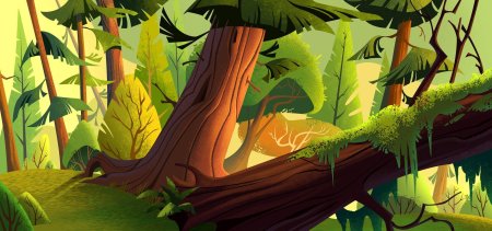 Лес иллюстрация