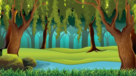 Фон леса для детей