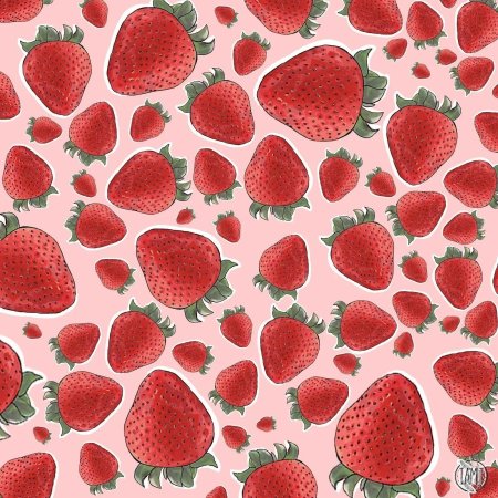 Клубника паттерн