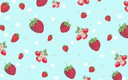 Фон с клубничками