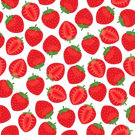 Клубника паттерн вектор