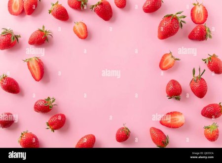 Клубника сверху