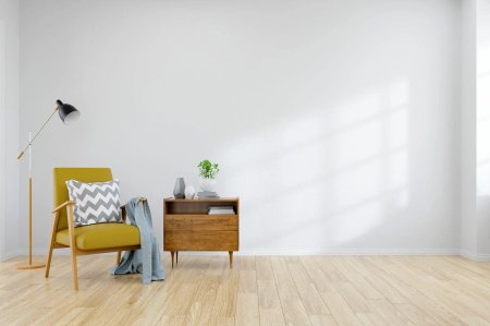 Пустая стена в интерьере