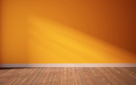 Желтая комната пустая