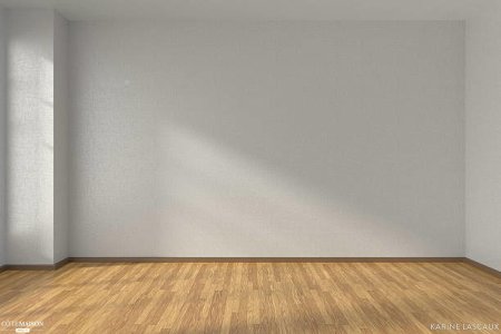 Пустая комната с серыми стенами