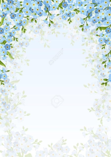 Рамка незабудки