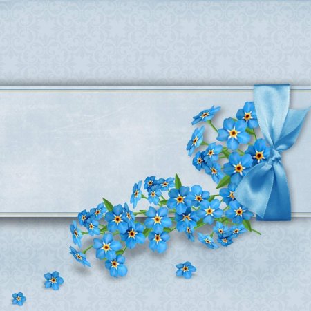 Фон для презентации незабудки