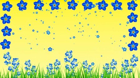 Незабудки футаж