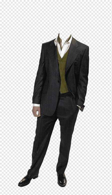 Костюм мужской на прозрачном фоне