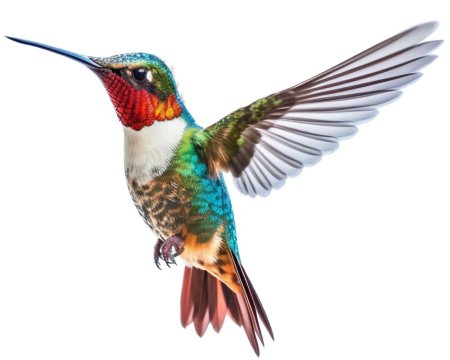 Колибри на прозрачном фоне