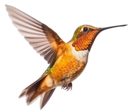 Hummingbird white background