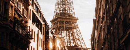 Париж улица Эйфелева башня