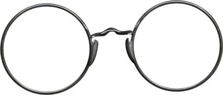 Очки круглые прозрачные