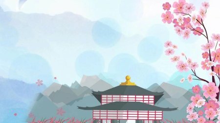 Голубой фон Япония