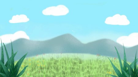 Полянка мультяшная