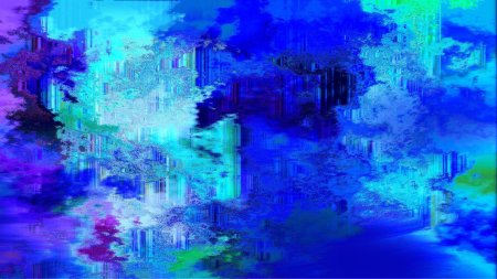 Синий глитч