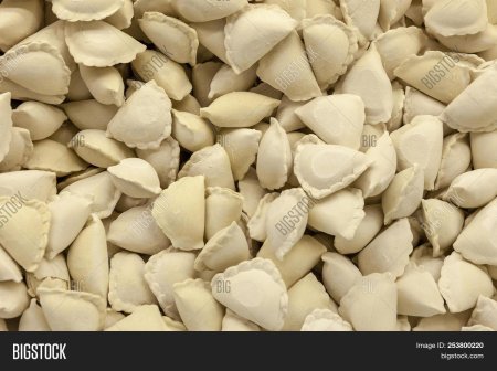 Пельмени замороженные вид сверху