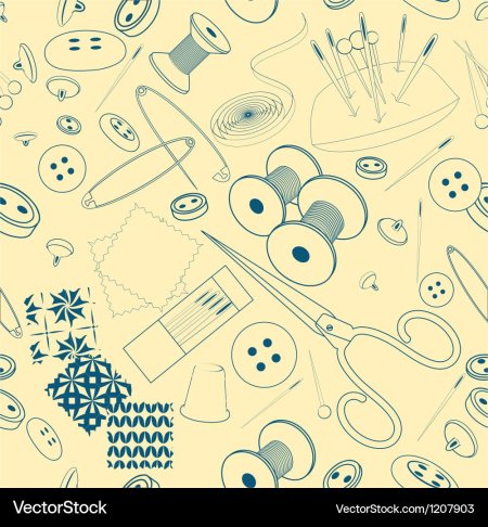 Паттерн Швейные принадлежности