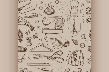 Набросок Швейные принадлежности