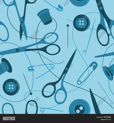 Нитки иголки ножницы