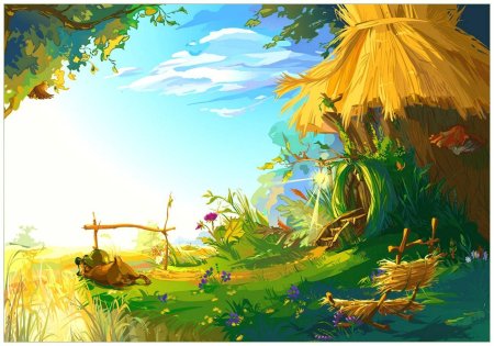 Мультяшный фон природа